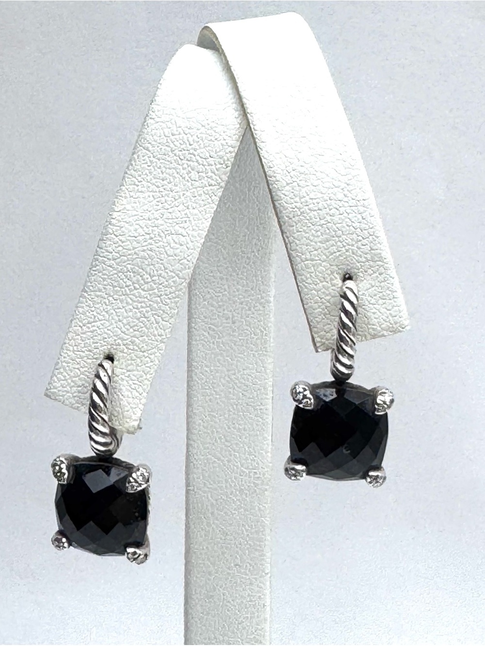 David Yurman Chatelaine Black Onyx Diamond
Drop Earrings